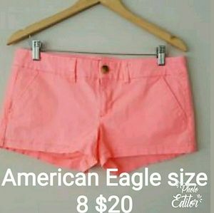 American Eagle pink shorts